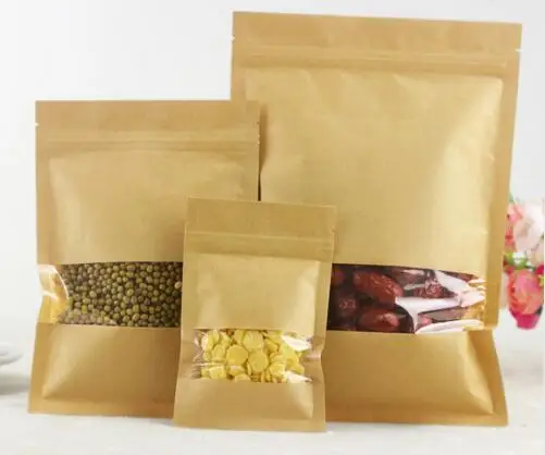 Принимаем печать логотипа личный 50 шт Кофе семена сладости Ziplock крафт бумажный