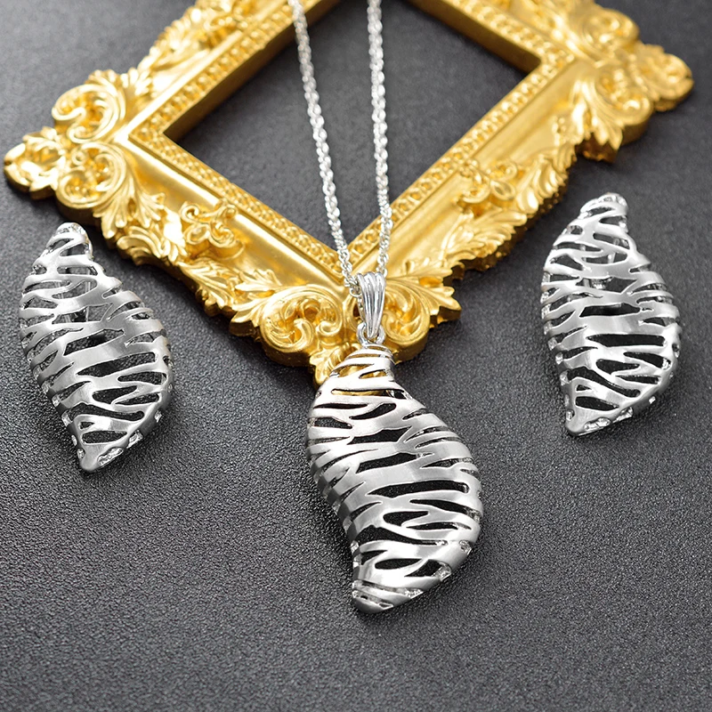 ZEA Dear Jewelry большие ювелирные наборы для женщин серьги ожерелье кулон сердце
