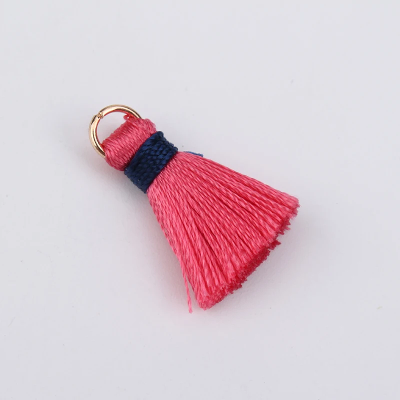 10 шт. смешанные цвета шелковые подвески для сережек золотого кольца 20 мм