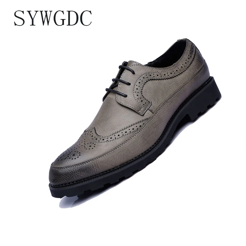 SYWGDC/2019 г. Кожаная официальная мужская обувь модные мужские удобные офисные
