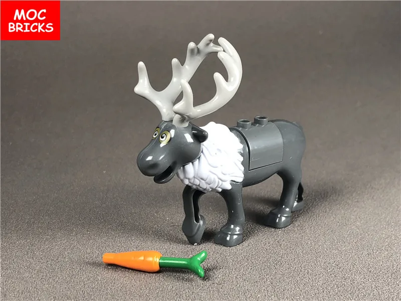 Поштучная распродажа кубики MOC DIY Новые фигурки животных Лось Олень
