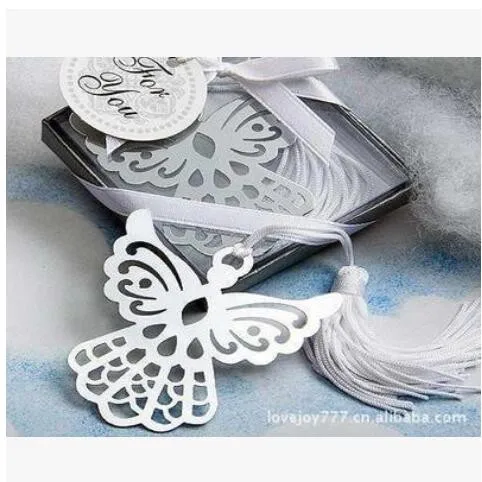 

20Pcs PASAYIONE Angel Pattern Bookmark With Tassels Boxed Angel Bookmarks Wedding Favors Party Supplies Table Centerpieces