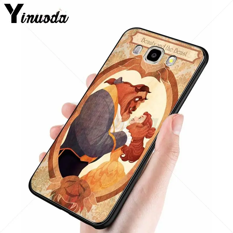 Yinuoda Beauty Beast Rose Princess художественный Принт мягкий силиконовый чехол для телефона