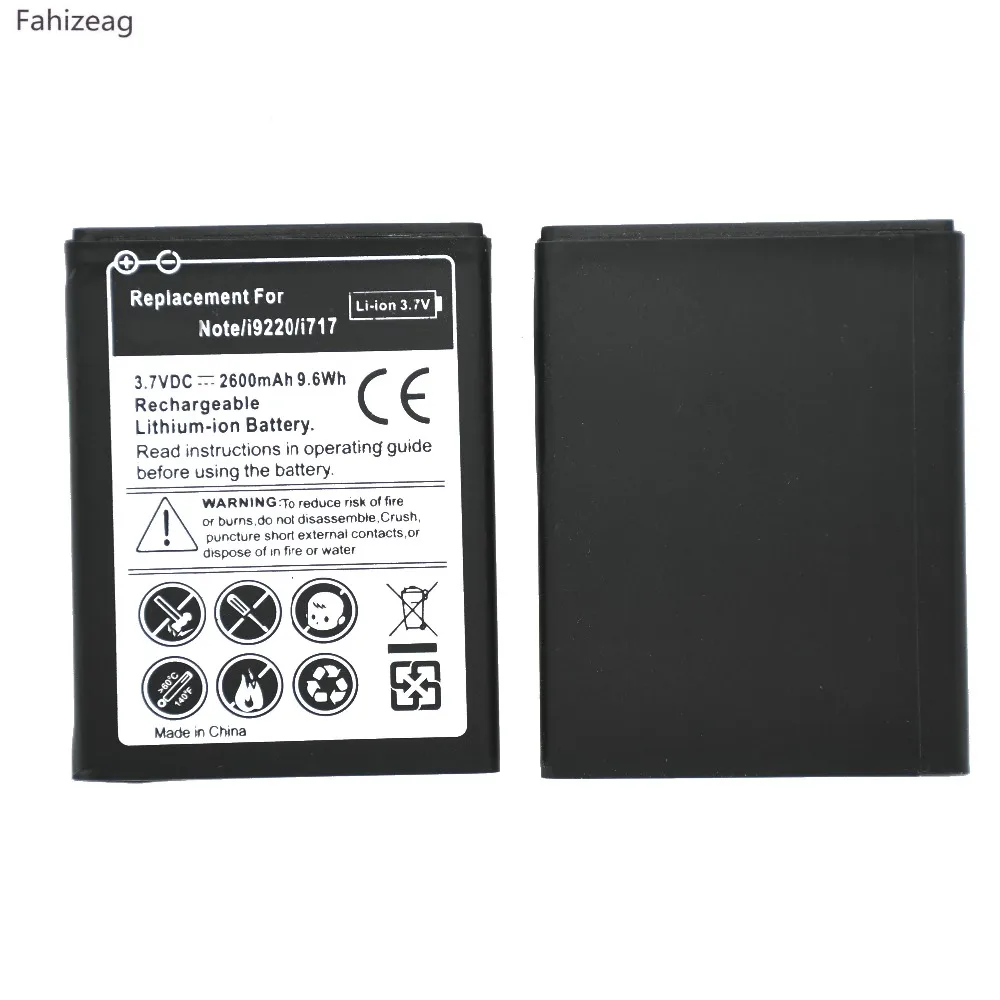 Fahizeag 1x2600 mAh EB615268VU запасная литий-ионная батарея + зарядное устройство для Samsung Galaxy