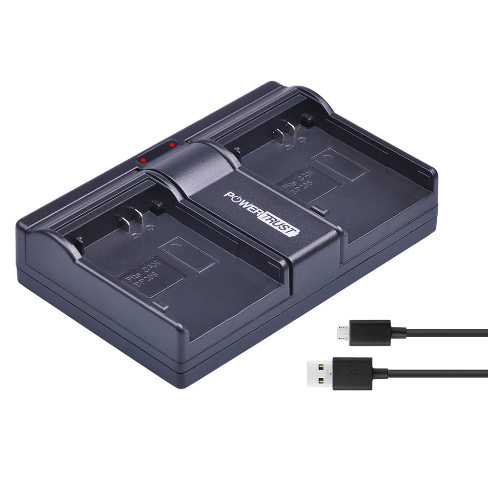 2 шт. BP-208 BP208 аккумулятор камеры + USB двойное зарядное устройство для Canon DC10 DC19 DC20 DC21