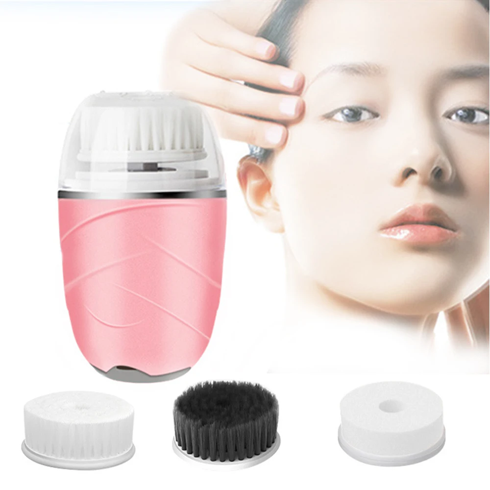 

Pore Cleaner Cleansing Instrument 3 In 1 Cleansing Brush Facial Cleansing Electric Rotation Cleaner Face Massage Skin Care Tool