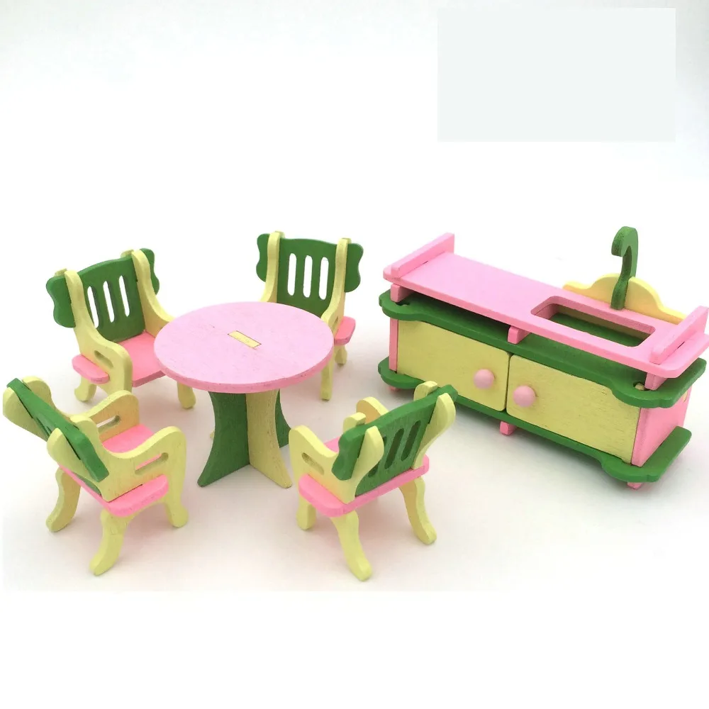 Кукольный дом мебель Diy Миниатюрный пылезащитный чехол 3D Деревянный миниатюрный