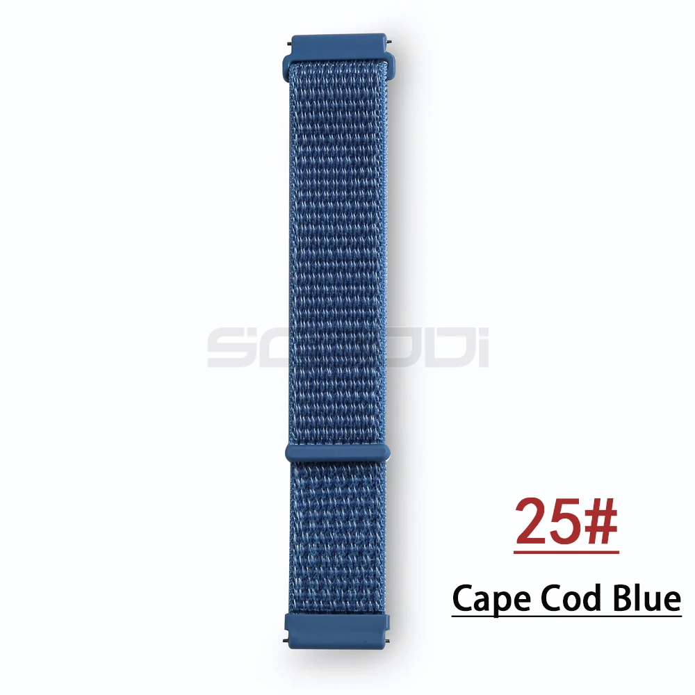 Cape Cod Blue Новинка, 20 мм, нейлоновый тканый ремешок для Xiaomi Huami Amazfit Bip BIT Lite, Молодежные Смарт-часы, носимый браслет, ремешок для часов Amazfit - Цвет: Cape Cod Blue