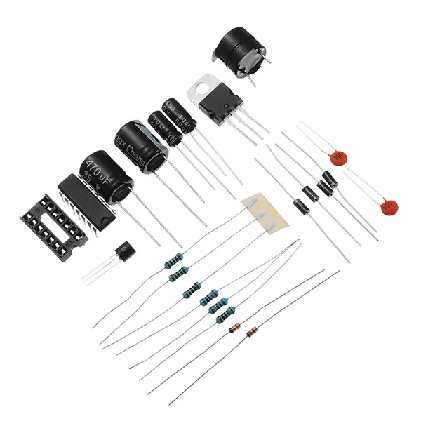 DIY AC 220V к DC 1,25 V-12 V LM317 регулируемый блок питания с корпусом