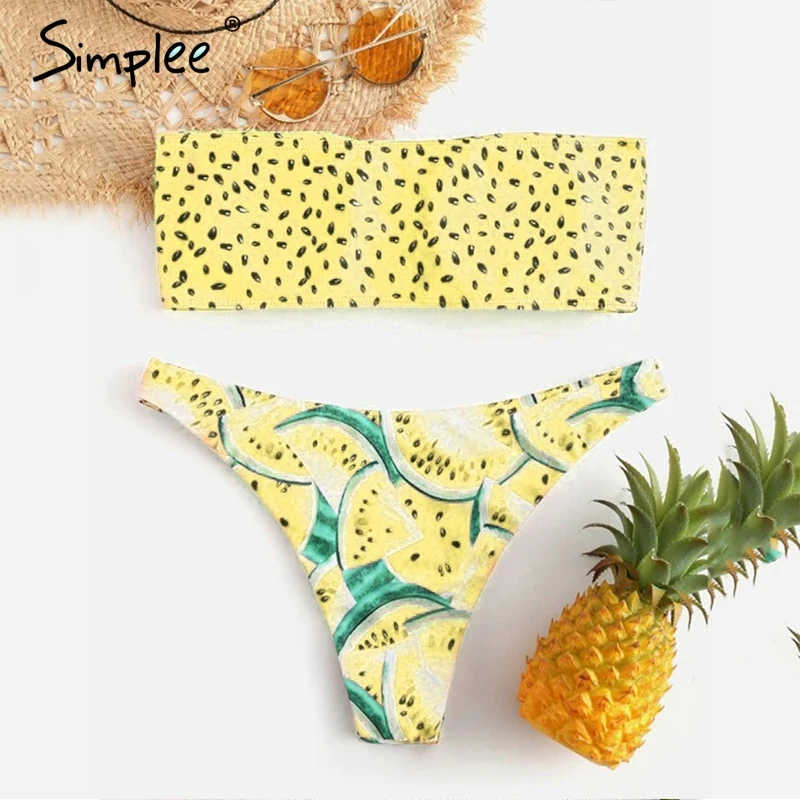 Simplee купальник женский высокий крой купальный костюм с V-образным вырезом Летняя