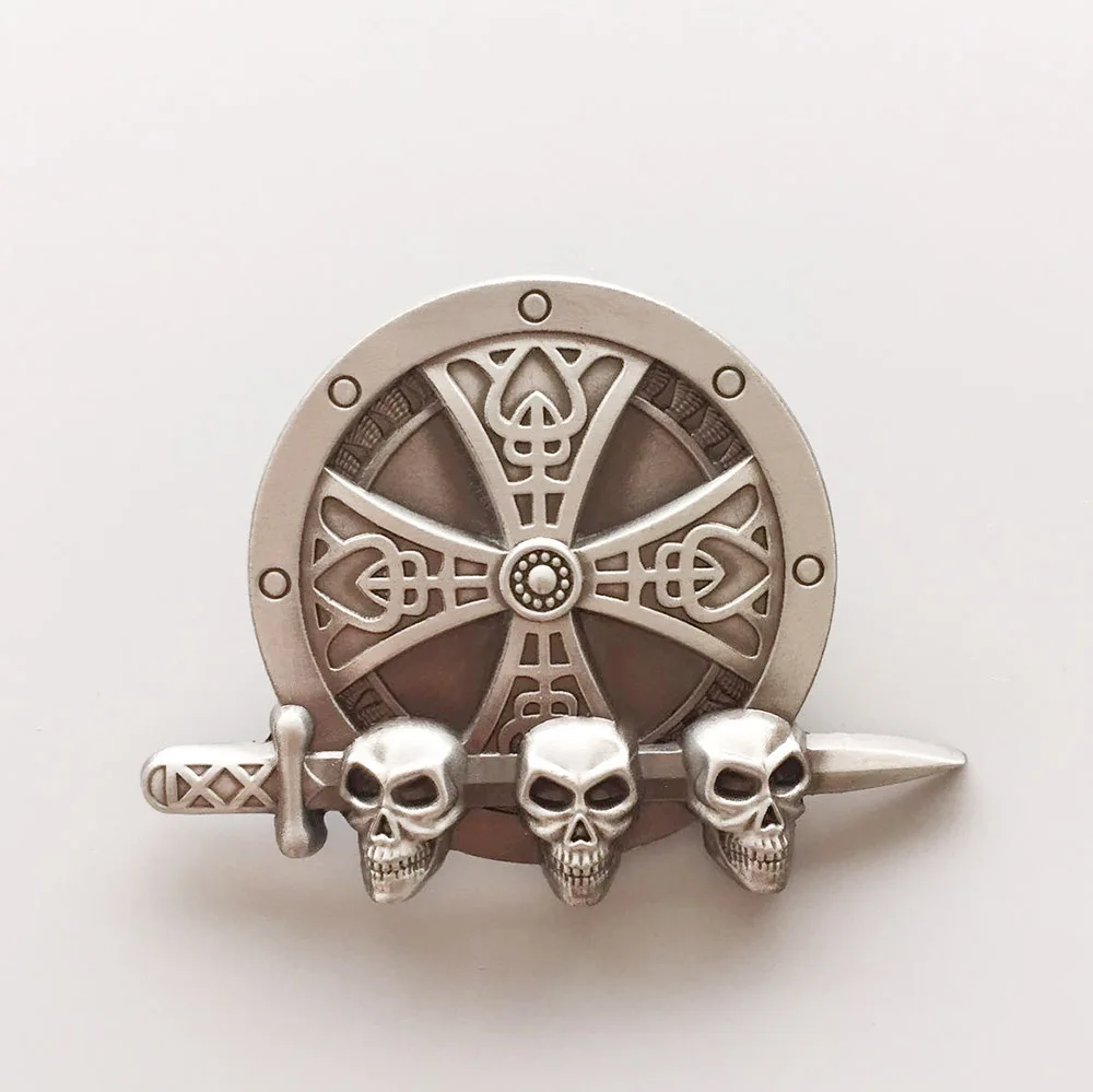 Retail Distribute New Vintage Sword Skull Belt Buckle BUCKLE-3D043AS Free Shipping | Аксессуары для одежды