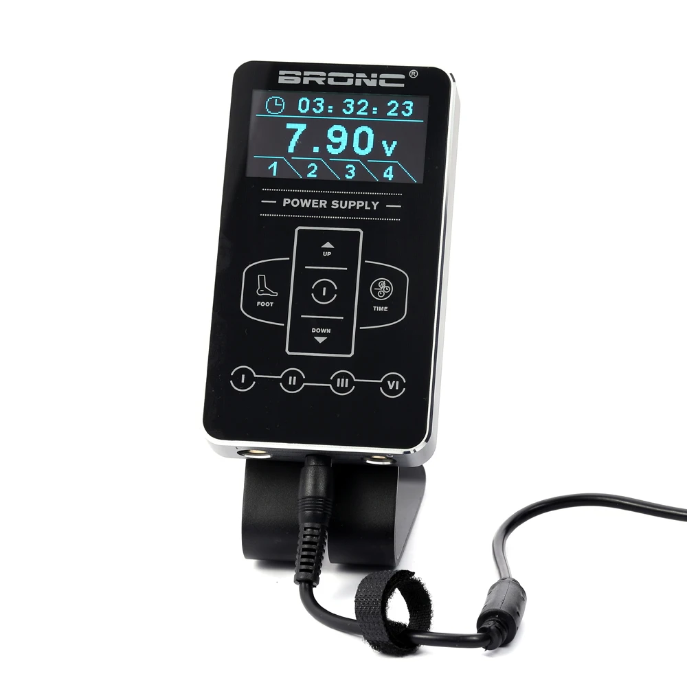 

HUMMINGBIRD BRONC 3A Touch Screen Quality Digital LCD Makeup Dual Tattoo Power supply TPN-34 For tattoo machine gun pen