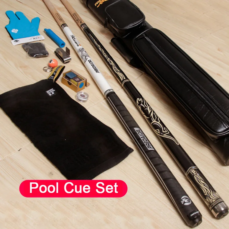 PREOAIDR Pool Cue Stick 12.75mm 11.5mm Break Cue Jump Cue Set with Billiard Accessories