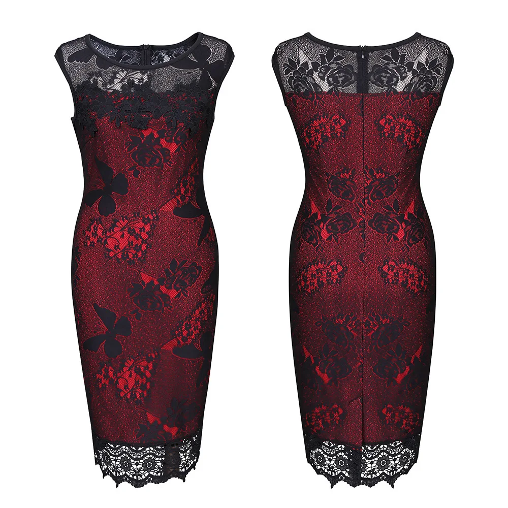 Женское коктейльное платье с глубоким вырезом и коротким рукавом BacklakeGirls