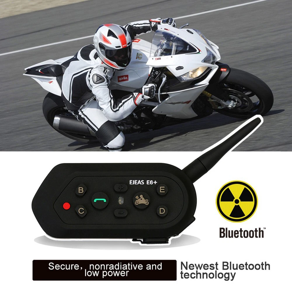 

Мотошлем с дистанционным управлением, дуплексная Bluetooth рация E6PLUS, шлем для езды на мотоцикле, Bluetooth рация