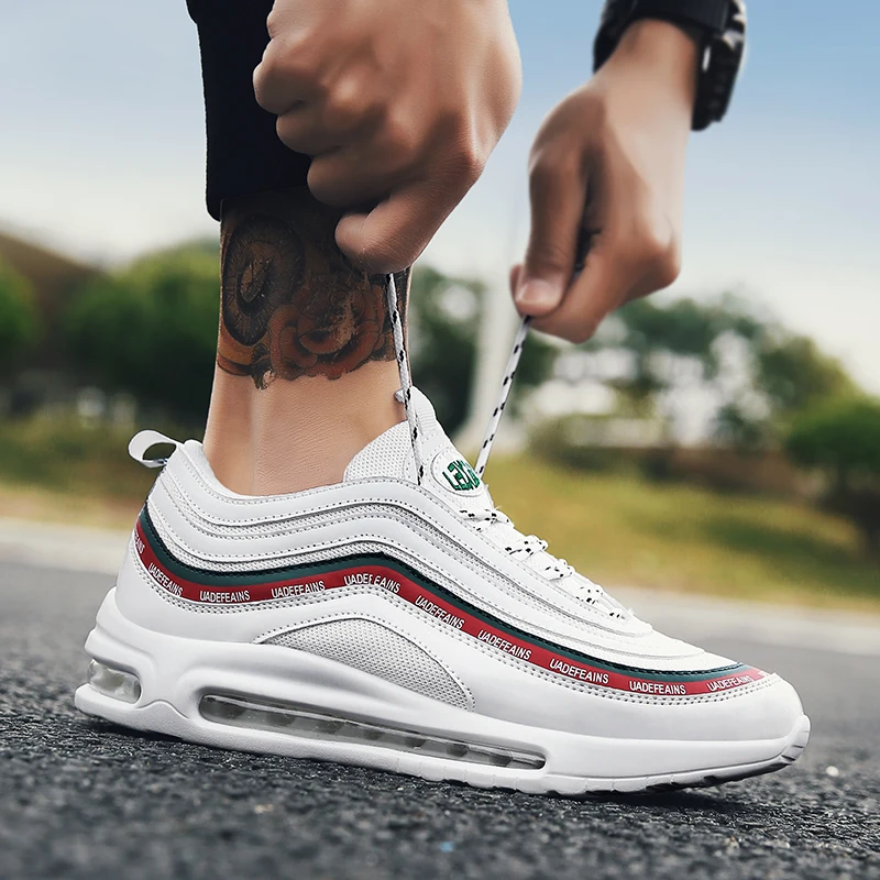 Summer Men's White High Platform Sneakers Men Basket Femme Krasovki Footwear 97 Chunk 2019 Retro Mesh Leather Male Shoe | Обувь