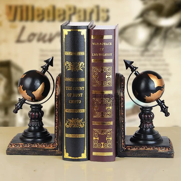 Bookend винтажное украшение для дома книга Концевая книжка с круглыми концами