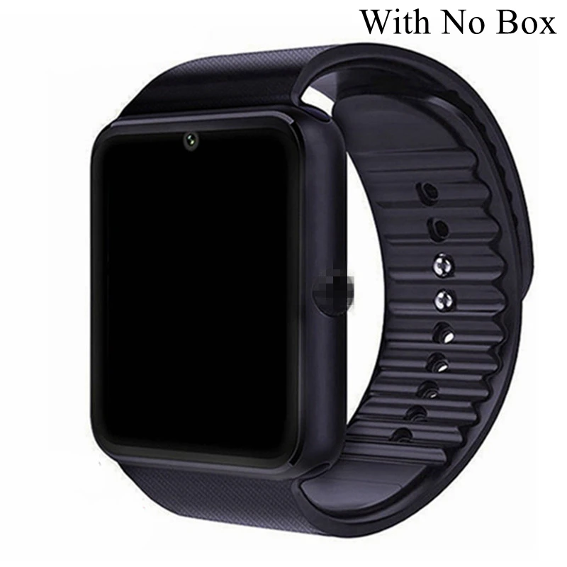 Black no box Смарт-часы FREZEN GT08 с разъемом для sim-карты, с поддержкой Bluetooth, для подключения телефона Android, умные часы GT08 PK DZ09 U8 V8 - Цвет: Black no box