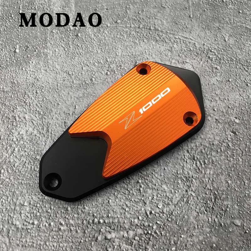 Orange Для Kawasaki Z1000 z1000 2010 2011 2012 2013 CNC мотоциклетные передние бак для тормозной жидкости кепки аксессуары - Цвет: Orange