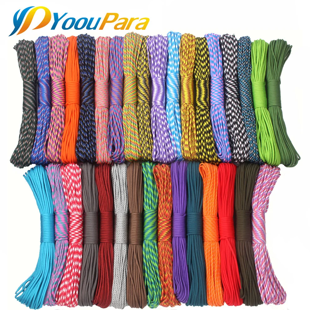 YoouPara 150 шт./лот Paracord 550 веревка 100 футов шнур для кемпинга на открытом воздухе 7