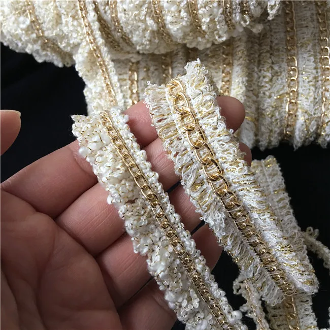 Diy изысканный супер качество золотой проволоки аксессуары цепи кружевные для
