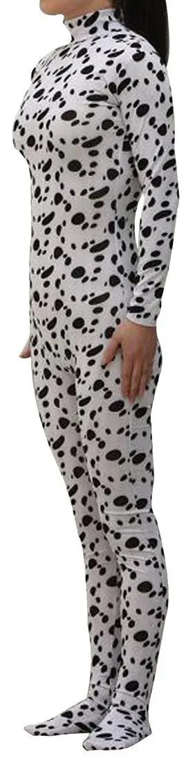 

Black dots Sexy Unisex Skin Spandex Zentai Dancewear Catsuit without Hood Halloween Party Cosplay Zentai suit
