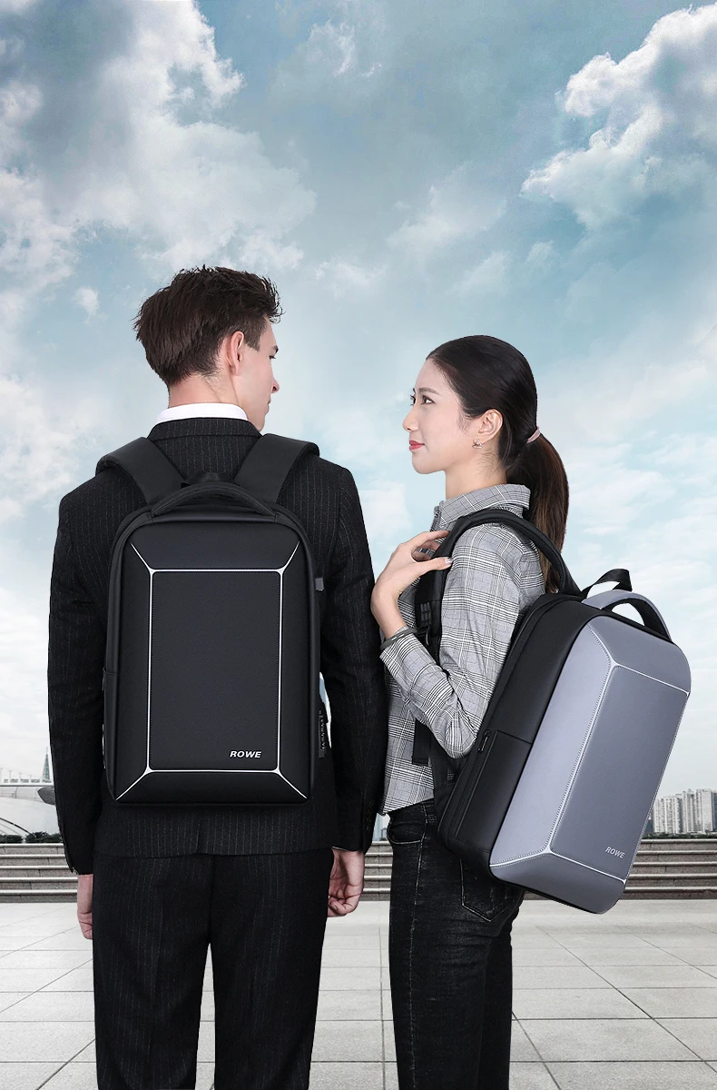 ROWE мужской рюкзак Многофункциональный USB 15 дюймов ноутбук Mochila модный бизнес большой емкости TSA замок Противоугонный дорожный рюкзак для мужчин