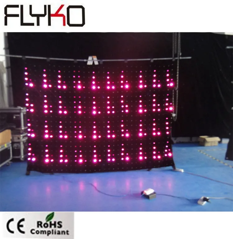 LED stage video cutain for disco night club P90mm 2mX3m | Освещение