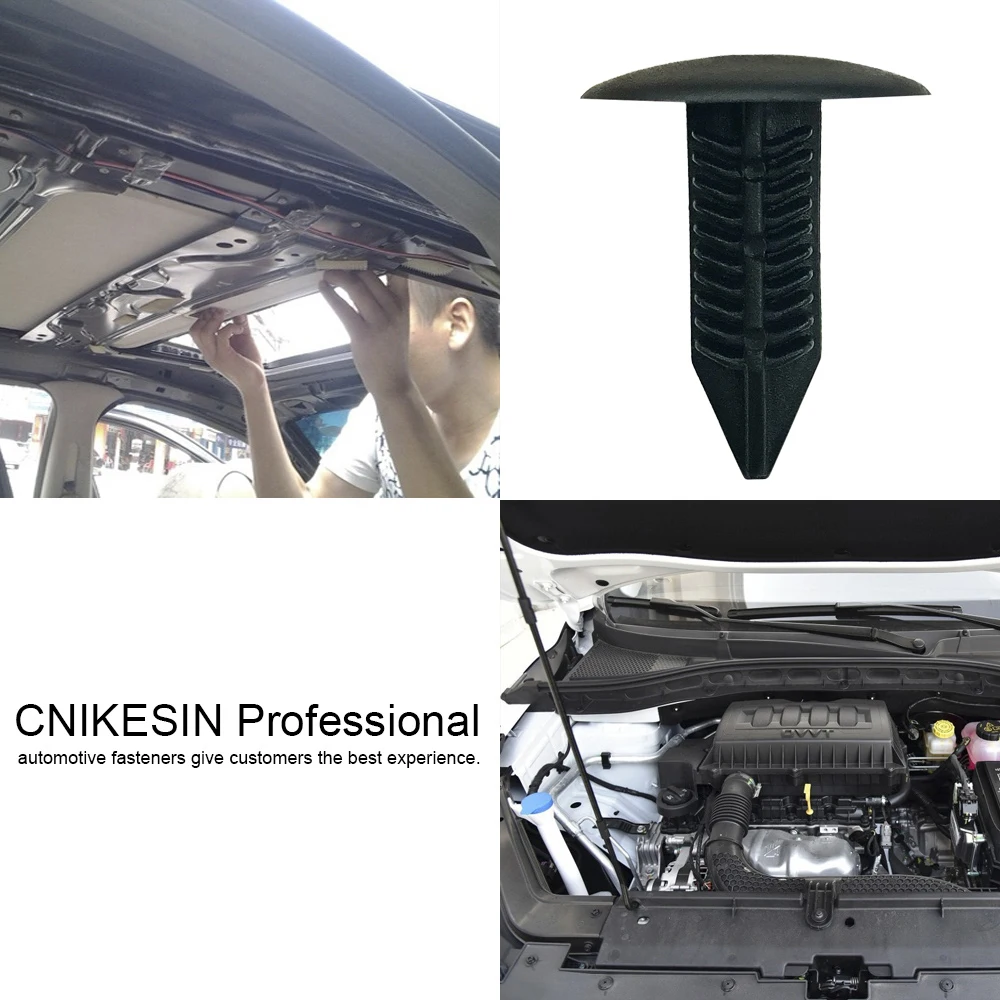 CNIKESIN 50 PCS A72 6 8 мм отверстие авто крепежа нейлоновые зажимы устанавливаемый на