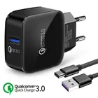 18 Вт телефон USB зарядное устройство Quick Charge 3,0 быстрый мобильный телефон зарядное устройство USB адаптер для HTC M8 M8 SONY Xperia XZ XZ Премиум LG G5 G6 V20 V30