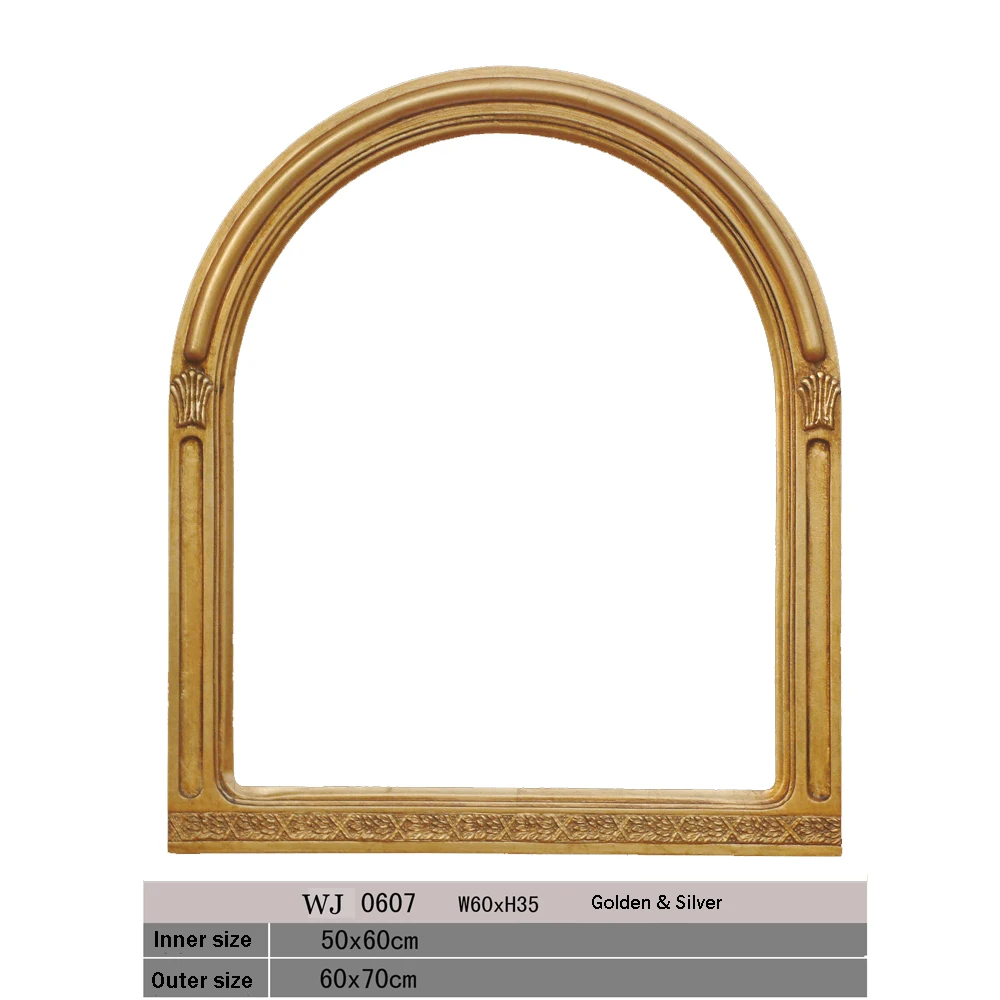 Зеркальная оправа золотые или серебряные рамки для домашнего украшения