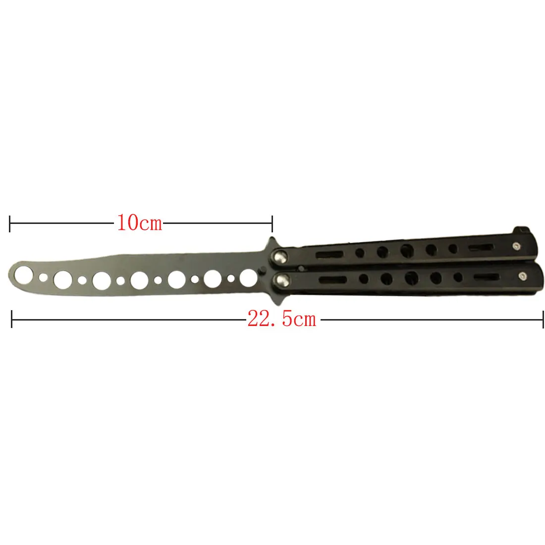 

New Colorful Stainless Steel Practice Butterfly Knife Training Folding Knife Dull Tool CS Practice Knife Comb Tool