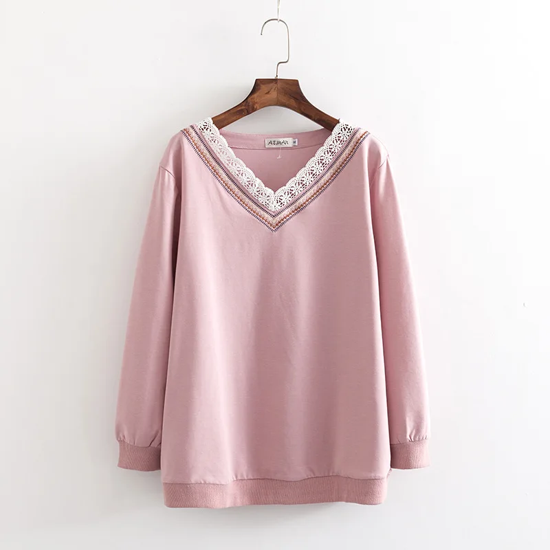 2019 размера плюс повседневные толстовки Весенняя женская одежда модная свободная