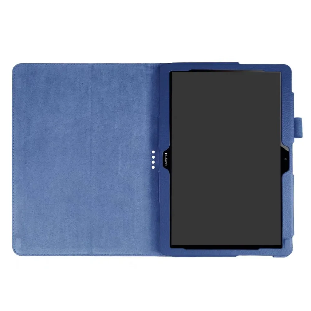 MediaPad T3 10 личи зерна искусственная кожа Стенд флип чехол для Huawei ags l09 l03 9.6''