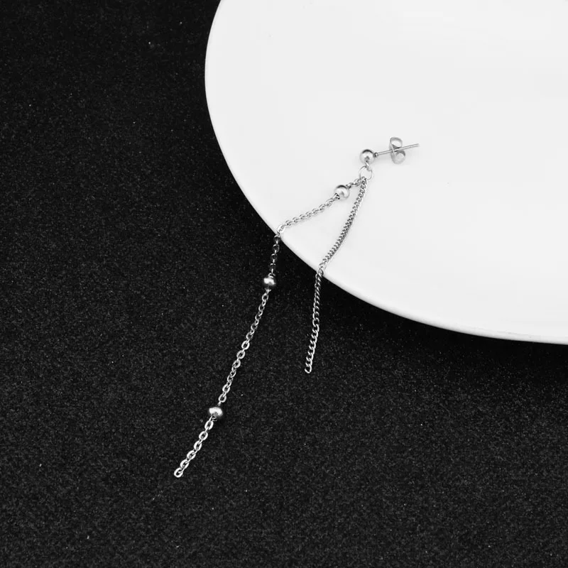 Stud earring Мужской 019 серьги мужские кисточкой цепи белый покрытием K серьги, ребята ювелирные изделия, аксессуар, хипстер, гранж стиль, панк, серьги кинжалы - Окраска металла: Stud earring