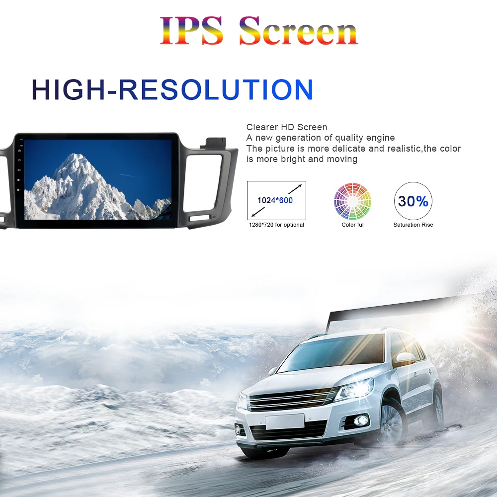 Автомагнитола 2 Din на Android 10 с GPS навигацией для Toyota RAV4 2013 2018 PX6 встроенный DSP IPS экран