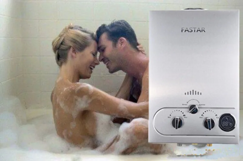 Водонагреватель газовый безрезервуарный 8 л 12 с ЖК дисплеем Ce 100%|gas hot water heater|gas