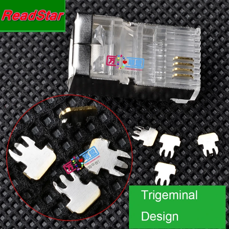 [ReadStar] экранированный разъем 100 шт./лот TYF CAT5e RJ45 (8P8C) сетевой штекер типа 5 |
