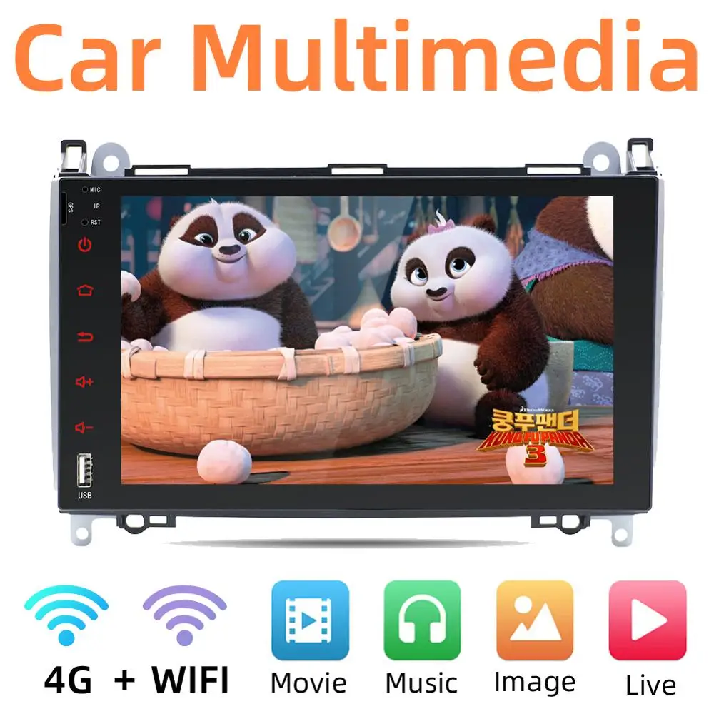 Android 9,0 2 DIN Автомобильный dvd-проигрыватель с gps для Mercedes Benz B-Class W245 A-Class W169 виано Вито W639 Sprinter W906 Wi-Fi 3/4g BT DAB OBD