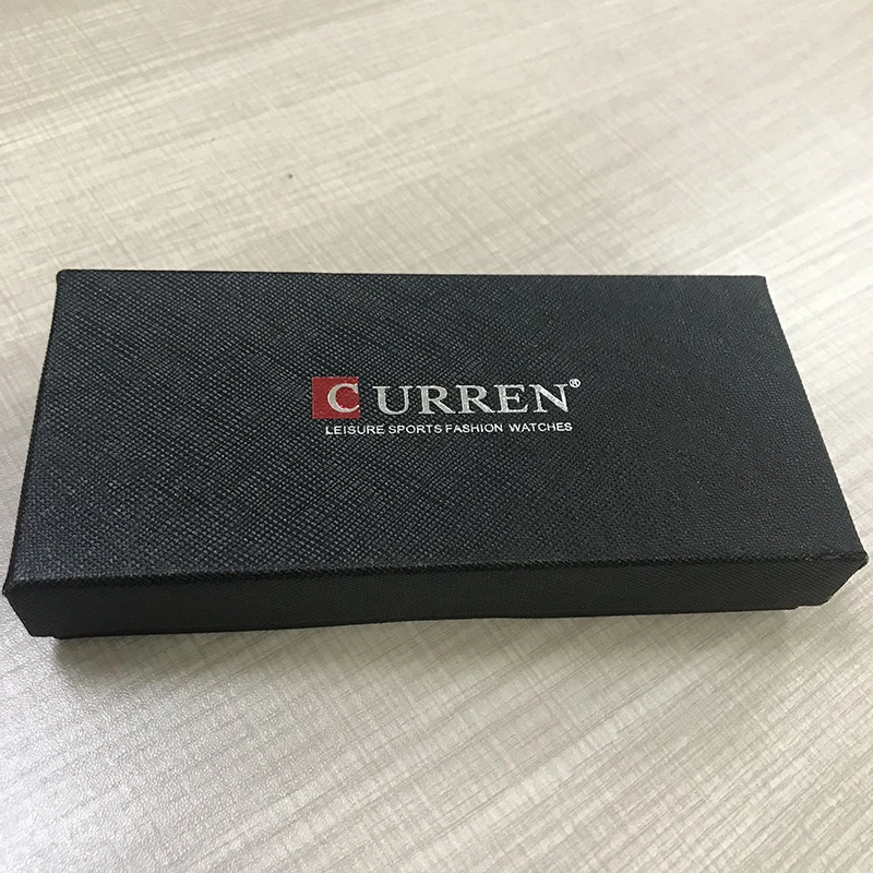 Роскошные коробки для часов Curren с подушкой бумажный материал подарок мужчин и