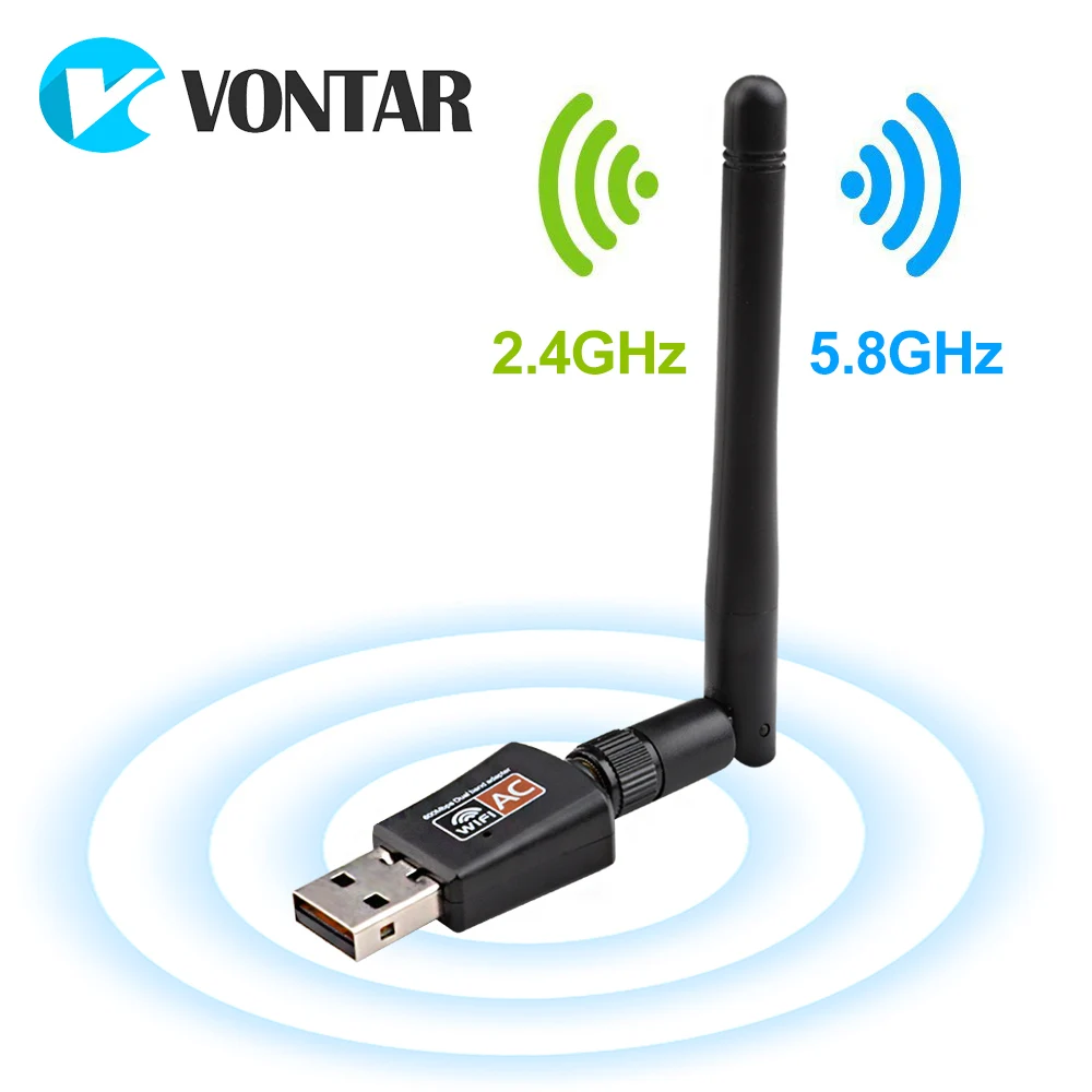 600 Мбит/с антенна USB Wifi приемник ключа двухдиапазонный 2 4 ГГц 5 8 wifi адаптер 802.11ac Wi Fi