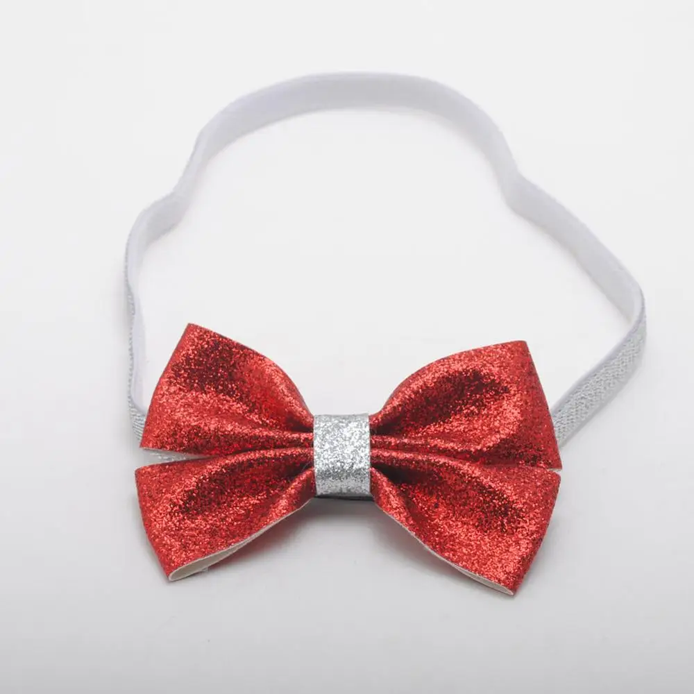Red Headbands 1 шт. девушки повязки блеск аксессуары для волос блестящие звезды Hairbands эластичные волосы Луки ободки подарок на день рождения для детей - Цвет: Red Headbands