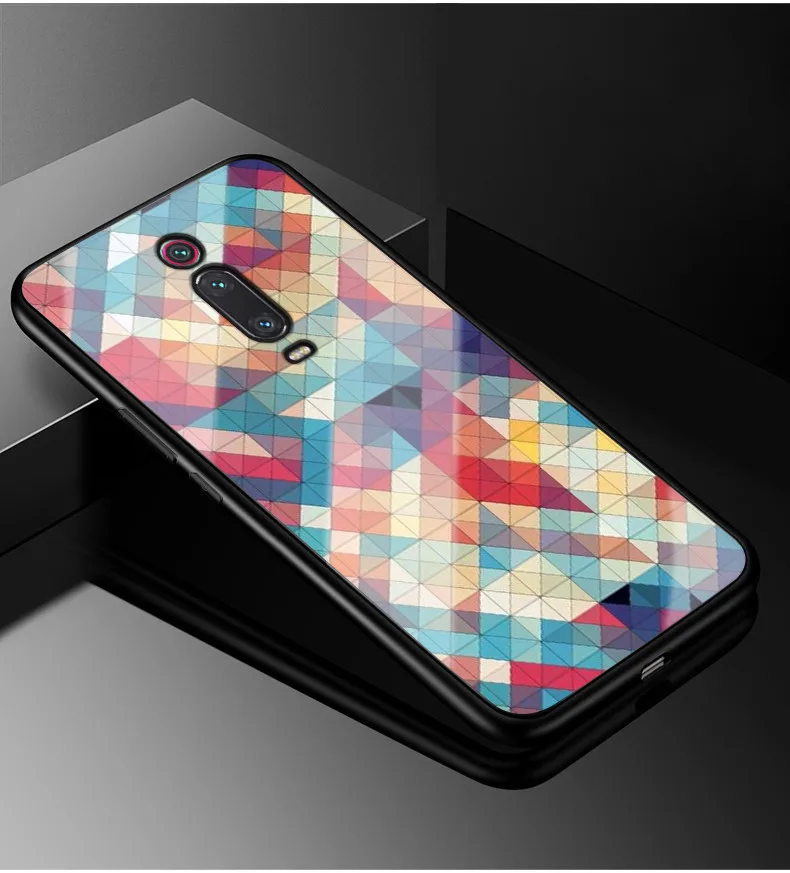 30 Для Xiaomi mi 9 T чехол mi 9 T Pro PC Пластиковый стеклянный чехол для телефона черный ТПУ бампер чехол для Xiaomi mi 9 T Pro mi 9 T mi 9 T Pro 6,39 чехол - Цвет: 30