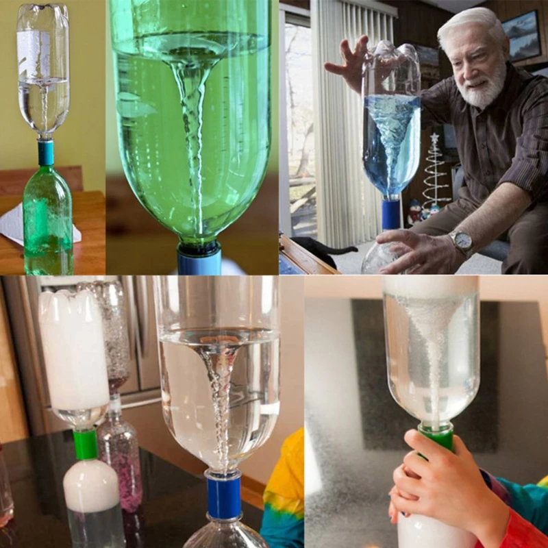 Vortex Bottle Connector Tornado In A Bottle Cyclone Tube Tornado Maker Magic Toy amazing connectors