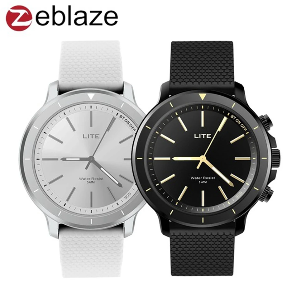 Zeblaze VIBE LITE умные кварцевые часы 5ATM водостойкие bluetooth сердечного ритма сна фитнес