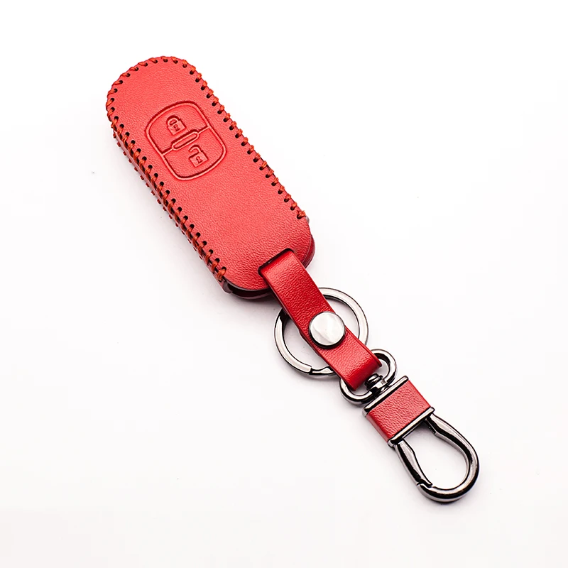 Чехол для клавиатуры из натуральной кожи чехол ключа Mazda 3 6 2014 2015 2016 CX 5 7 9 защитный