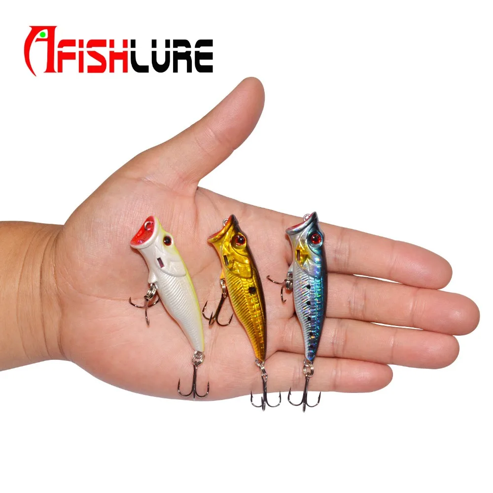 ABS Пластик приманка для ловли рыбы твердая тела приманки Поппер 66 мм 7 4 г Топ воды