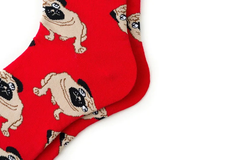 Funky Dog,Pet,Pug,Shiba Inu,Beagle,Buldog Socks Novelty Hosiery Women Ladies Socks Men Unisex Winter Cotton Happy Socks Female