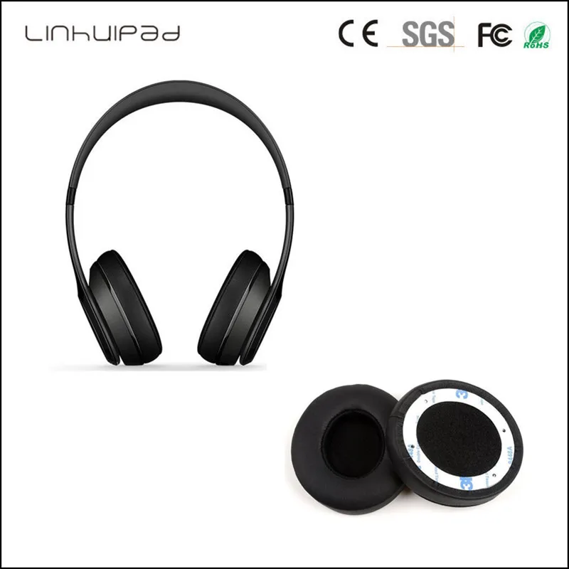 Linhuipad 1 пара черные сменные амбушюры Подушка для беспроводных наушников solo2 solo2.0|ear