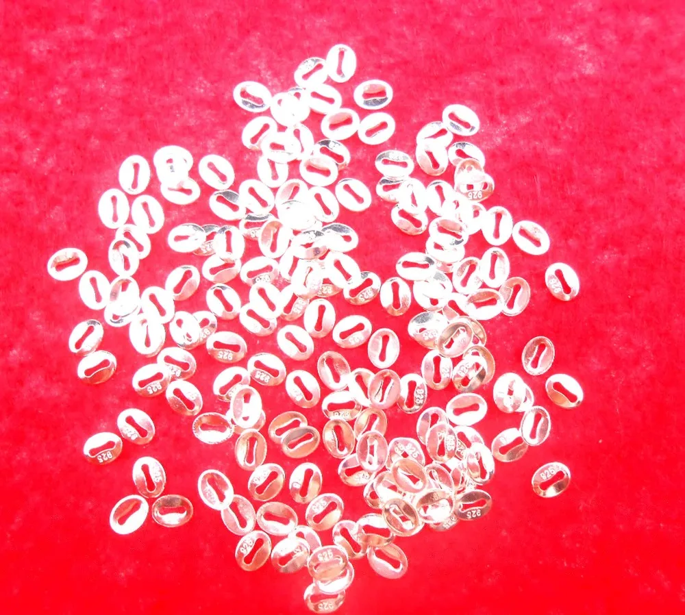 

100PCS Selling DIY production jewelry accessories necklace pendant hand silver label silver pearl necklace 925 logo ladies gift